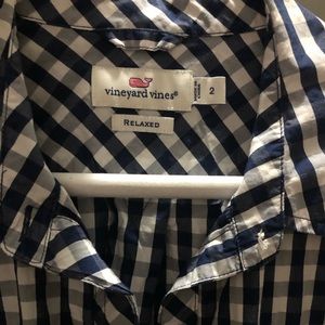 Vineyard Vines gingham button down shirt